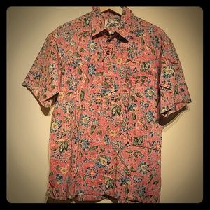Pink vintage floral shirt